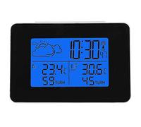 Stazione Meteo, Automatica Digitale Wireless Meteorologica con Ampio Schermo LCD Display Sveglia Tempo Data Temperatura umidità Previsioni di Tempo con Sensore Esterno