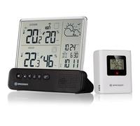 Stazione meteo Bresser con sensore esterno display trasparente temperatura umidità sveglia