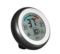 Stazione Meteo, °C/°F Termometro digitale Igrometro Misuratore di umidità della temperatura Visualizzazione della tendenza del valore massimo minimo CJ3305F Misuratore di umidità della temperatura