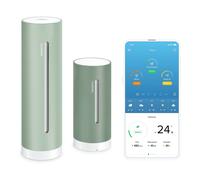 Netatmo Stazione Meteo ORIGINAL 2ª gen wifi| Interni & Esterni | Temperatura, Umidità, Qualità aria, UV, Pollini, Previsioni Meteo| Compatibile Apple Home, Alexa, Google Home - Sabbia - NWS-M-EC