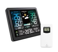 Stazione meteo elettronica Display a colori intelligente orologio temperatura umidità previsioni visualizzazione sveglia 8 lingue