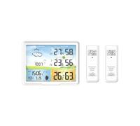 Stazione Meteo, Orologi for stazioni meteorologiche Termometro digitale wireless Igrometro Calendario previsioni Fasi lunari Sveglia snooze PT20B(GD20B)