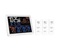 Stazione Meteo, Orologi for stazioni meteorologiche Termometro digitale wireless Igrometro Calendario previsioni Fasi lunari Sveglia snooze PT20B(GD20D)