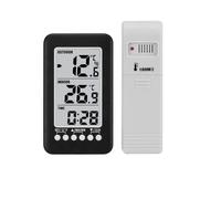 Stazione Meteo, Orologio digitale Stazione meteorologica Termometro Igrometro Sveglia elettronica wireless Barometro da tavolo Previsioni meteorologiche