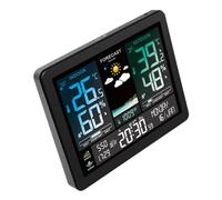 Stazione Meteo, Stazione meteorologica digitale Orologio Misuratore di umidità della temperatura Pressione barometrica Fase lunare Previsioni meteorologiche Igrotermografo