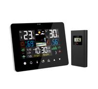 Stazione Meteo Sunrise Sunset Touch Screen Sveglia Termometro Igrometro Wireles