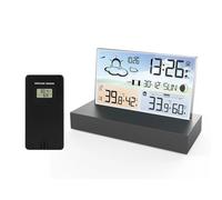 Stazione Meteo, Sveglia digitale Temperatura Umidità Previsioni meteo Elettronica Desktop Orologio da tavolo Batteria AA Soggiorno Camera da letto