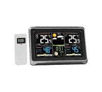 Stazione meteo wireless con display a colori HD da 7,5" e calibrazione automatica dell'ora Previsioni meteo per la vita domestica o l'itinerario