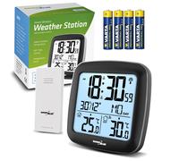 Stazione meteo wireless GreenBlue con batteria alcalina DCF GB542 + 4x Varta AAA