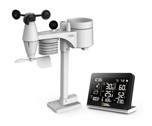 Stazione meteo wireless National Geographic con display a colori, sensore 8-in-1, WBGT, indice calore, 150 m