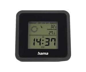 STAZIONE METEOROLOGICA CELLULAR LINE Display LCD retroilluminato, temperatura e umidità interna, Meteo, Orologio, allarme e snooze