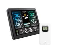 Stazione Meteorologica Elettronica Pro Orologio Con Schermo A Colori Intelligente Temperatura Umidità Previsioni Meteo Display Sveglia 8 Lingue Monitor Accurato