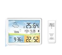 Stazione meteorologica for interni ed esterni, previsioni digitali, calendari, orologi, igrometro, sensore di visualizzazione della temperatura e dell'umidità PT20A