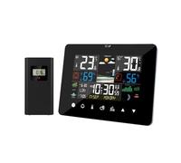 Stazione meteorologica Home Display digitale Termometro Igrometro con touch screen Orologio da parete tavolo sensore wireless