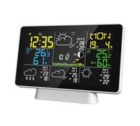 Stazione meteorologica intelligente Misuratore di temperatura e umidità Calibrazione del tempo Orologio meteorologico della pressione atmosferica delle fasi lunari