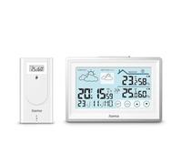 Hama Stazione meteorologica Bahamas 00222228 – digitale multifunzione, sonda esterno radio – Bianco