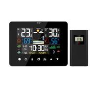 Stazione meteorologica multifunzione sveglia termometro igrometro funzionamento touch screen con sensore esterno wireless(With 1pcs Sensor)