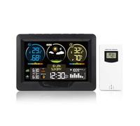 Stazione meteorologica wireless Misuratore di umidità della temperatura digitale for la casa Ora solare Marea Fase lunare Barometro Orologio Previsioni Tendenza Sensore