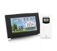 Stazione meteorologica wireless Previsioni meteo Termometro for interni ed esterni Igrometro con sensore Touchscreen a colori Sveglia Calendario(FJ3551A)