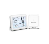 Stazione meteorologica wireless, termometro e igrometro digitale per interni/esterni con sensori, termoigrometro elettronico