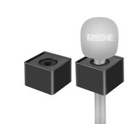 Stazione mic flag per Rode Interview Wireless Go adattatore portatile maniglia microfono con adattatore in schiuma confezione da 2 pezzi