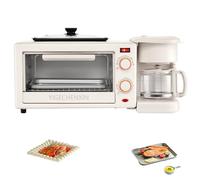 Stazione multifunzionale per la colazione, 16 L Elettrodomestico con macchina per il caffè e tostapane, piastra elettrica per cucine e appartamenti, portatile
