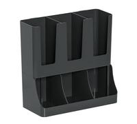 Stazione organizer per caffè, montaggio a parete, grande capacità, organizer per caffè e tè, per cialde, pacchetti di tè, condimenti, sciroppo, casa, cucina, armadio, dispensa, tavolo da ufficio