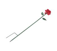 Stazione per Abbeveraggio Api e Farfalle da Giardino in Metallo Rosso | Design a Fiore, Resistente alle Intemperie, Semplice, Riduce gli Sprechi D'acqua nel Cortile