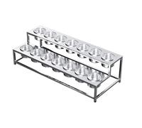 Stazione per condimenti pizza, Porta spezie in acciaio inossidabile argento, diverse dimensioni(Silver-a,100x37x26cm)