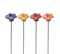 Stazione per innaffiare api | 4 abbeveratori impollinatori di fiori | | Piccolo annaffiatoio a farfalla per giardinieri, amanti degli animali, prato, cortile, balcone, terrazza, cortile, parco