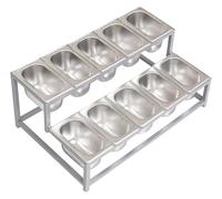 Stazione per pizza, barattoli per spezie, cucchiaio con coperchio, organizer per cucina, tè al latte, marmellata, spezie