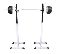 Stazione per Squat con Bilanciere e Set di Manubri da 60,5 kg