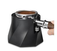 Stazione pestello a - Supporto regolabile 11,8 x 8,1 cm | Base di inceppamento in | Organizzatore porta filtro antiscivolo | Accessorio da cucina | Design nero r