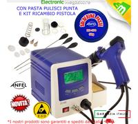 STAZIONE POMPA DISSALDANTE ZD985 A PISTOLA PASTA SALDATURA 40G KIT NO LAFAYETTE