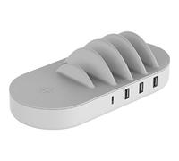 STAZIONE RICARICA CON BASE WIRELESS FAMILY PURO 5 DISPOSITIVI IPHONE ANDROID