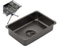 Stazione RV - Bacino In Acciaio Portatile Da Campeggio | Ciotola Lavastoviglie Compatta Con Tappo Di Scarico, Vasca Da Bagno Leggero Per Picnic, Barbecue, Viaggi, Cucina