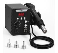 Stazione Saldante, 700W Stazione Saldatura con Controllo Preciso della Temperatura, Display a LED, Canali Preimpostati, Stazione Dissaldante per Elettronica, Progetti fai-da-te, Riparazione