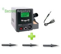 STAZIONE SALDANTE DIGITALE 60 WATT PER SALDATURA SENZA Pb CON TRE PUNTE OMAGGIO