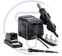 Stazione saldante e dissaldante digitale aria calda 300W saldatore 60W per SMD