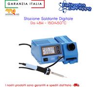 Stazione Saldante Melchioni Con Display LCD e Portasaldatore 150-450 C 48W