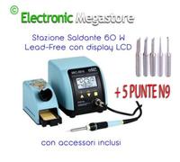 STAZIONE SALDANTE ORIGINALE ZD8916 6 PUNTE N9 SALDATORE STAGNO RAPIDO DIGITALE