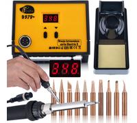 Stazione saldante Rosfix 937D+ da 60W con set di 10 punte in rame.