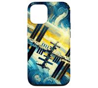 Stazione Spaziale Internazionale, Stile Notte Stellata di Van Gogh Custodia per iPhone 12/12 Pro