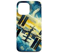 Stazione Spaziale Internazionale, Stile Notte Stellata di Van Gogh Custodia per iPhone 13 Pro Max