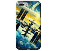 Stazione Spaziale Internazionale, Stile Notte Stellata di Van Gogh Custodia per iPhone 7 Plus/8 Plus