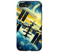 Stazione Spaziale Internazionale, Stile Notte Stellata di Van Gogh Custodia per iPhone SE (2020) / 7/8