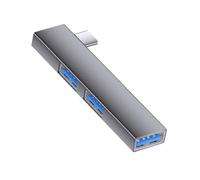 Stazioni di aggancio di USB dei hub di USB di Smartphone con il corpo eccellente dell'alluminio degli angoli retti del porto USB3.0 di velocità 5Gbps