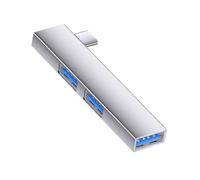 Stazioni di aggancio di USB dei hub di USB di Smartphone con il corpo eccellente dell'alluminio degli angoli retti del porto USB3.0 di velocità 5Gbps