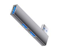 Stazioni di aggancio di USB dei hub di USB di Smartphone con il corpo eccellente dell'alluminio degli angoli retti del porto USB3.0 di velocità 5Gbps
