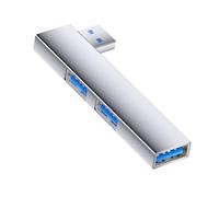 Stazioni di aggancio di USB dei hub di USB di Smartphone con il corpo eccellente dell'alluminio degli angoli retti del porto USB3.0 di velocità 5Gbps